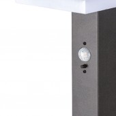 Baliza Solar LED CUADRADA 80cm con detector movimiento PIR detalle