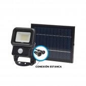 Foco Solar LED 10W Sensor de movimiento con Placa Solar