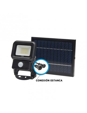 Foco Solar LED 10W Sensor de movimiento con Placa Solar