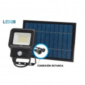 Foco Solar LED 20W Sensor de movimiento con Placa Solar