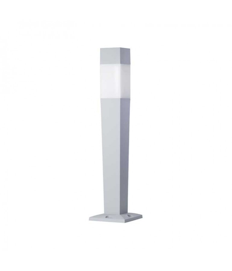 Baliza Cuadrada 1070mm E27 resina  ZEZA 1100SQ gris claro