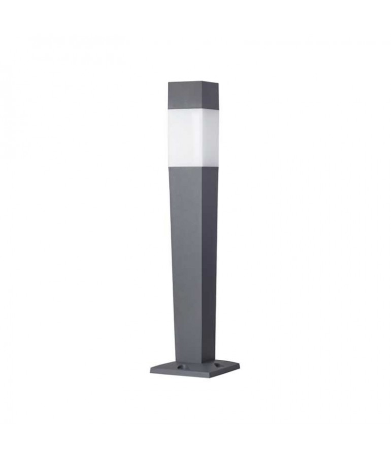Baliza Cuadrada 1070mm E27 resina  ZEZA 1100SQ gris antracita