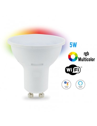 Bombilla LED SMART WIFI 5W GU10 RGB