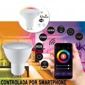 Bombilla LED SMART WIFI 5W GU10 RGB