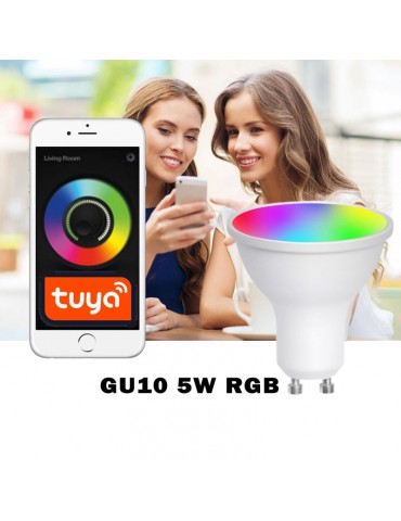 Bombilla LED SMART WIFI 5W GU10 RGB