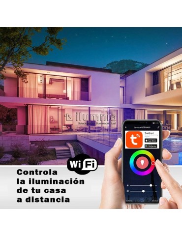 Bombilla LED SMART WIFI 9.5W E27 RGB - 5
