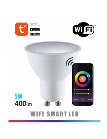 Bombilla LED SMART WIFI 5W GU10 RGB