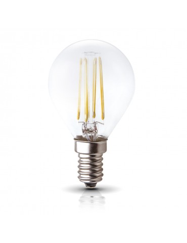 LED VINTAGE filamento Esférica P45 4W E14 CRISTAL