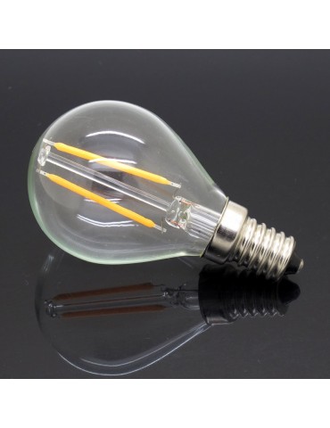 LED VINTAGE filamento Esférica P45 4W E14 CRISTAL detalle
