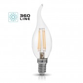 LED VINTAGE FILAMENTO VELA FLAMA 360 line