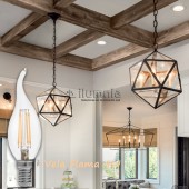 LED VINTAGE FILAMENTO VELA FLAMA foto