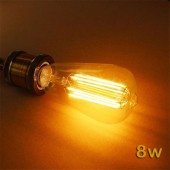 LED VINTAGE RETRO EDISON ST64 8W E27 230V CRISTAL 360°