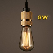 LED VINTAGE RETRO EDISON ST64 8W E27 230V CRISTAL 360°