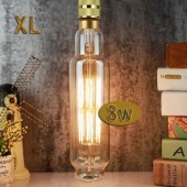 LED VINTAGE RETRO GIGANTE XL TT80 8W E27 230V CRISTAL 360°