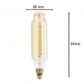 LED VINTAGE RETRO GIGANTE XL TT80 8W E27 230V CRISTAL 360°