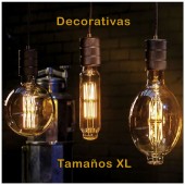 LED VINTAGE RETRO GIGANTE XL TT80 8W E27 230V CRISTAL 360°
