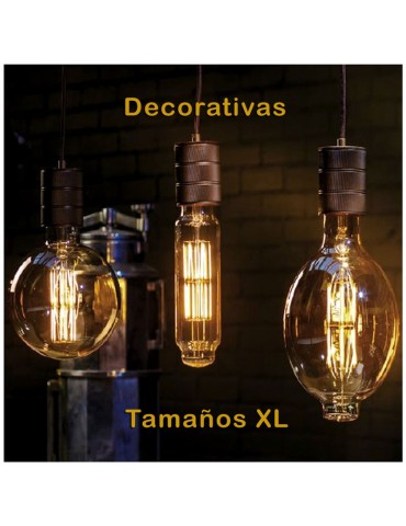 LED VINTAGE RETRO GIGANTE XL TT80 8W E27 230V CRISTAL 360°