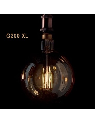 LED VINTAGE RETRO GIGANTE XL G200 8W E27 230V CRISTAL 360°