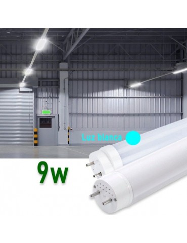 Tubo LED T8 60cm 9W Cristal 360°Luz fría