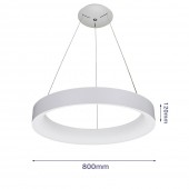 Lámpara Colgante Decorativa LED Circular 60W Ø80cm 