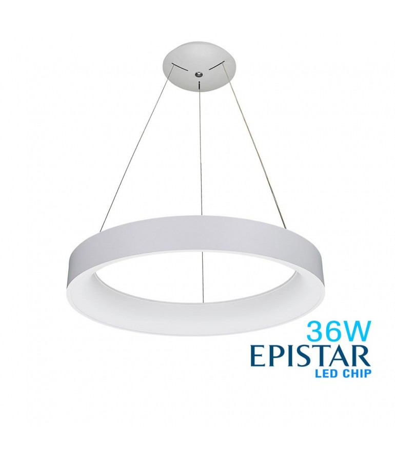 Lámpara Colgante Decorativa LED Circular 36W Ø60cm 