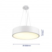 Lámpara Colgante Decorativa LED Circular 145W Ø100cm