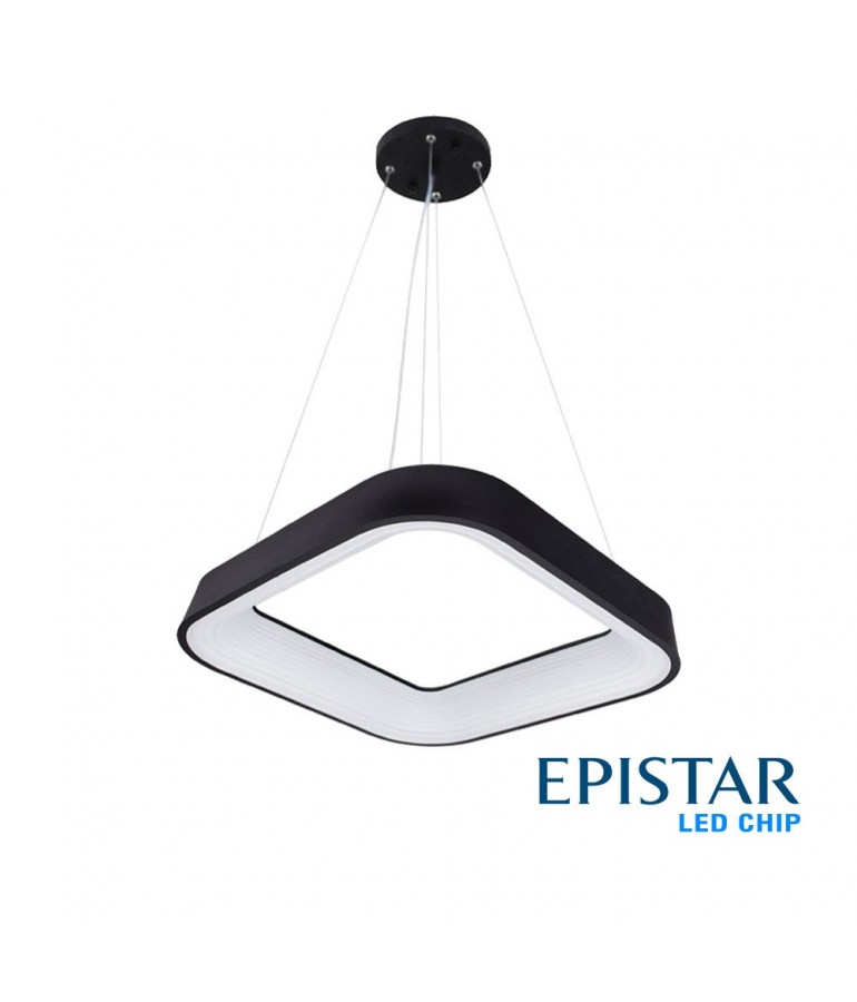 Lámpara Colgante Decorativa LED Cuadrada 28W 45cm