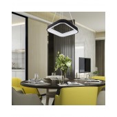 Lámpara Colgante Decorativa LED Cuadrada 28W 45cm foto cocina