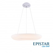 Lámpara Colgante Decorativa LED Circular Blanca 50W Ø60cm