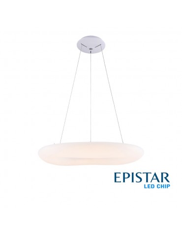 Lámpara Colgante Decorativa LED Circular Blanca 50W Ø60cm