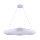 Lámpara Colgante Decorativa LED Cuadrada Blanca 38W 45cm