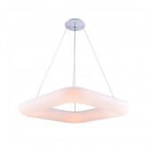 Lámpara Colgante Decorativa LED Cuadrada Blanca 50W Ø60cm