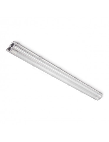 PANTALLA ESTANCA IP65 PARA 2 TUBOS LED 120 cm
