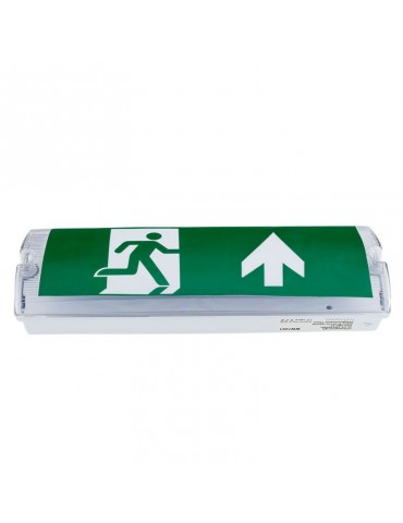 LUMINARIA LED DE EMERGENCIA Y EVACUACIÓN 150lm IP65 Rótulo Arriba