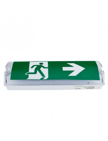 LUMINARIA LED DE EMERGENCIA Y EVACUACIÓN 150lm IP65 Rótulo Derecha
