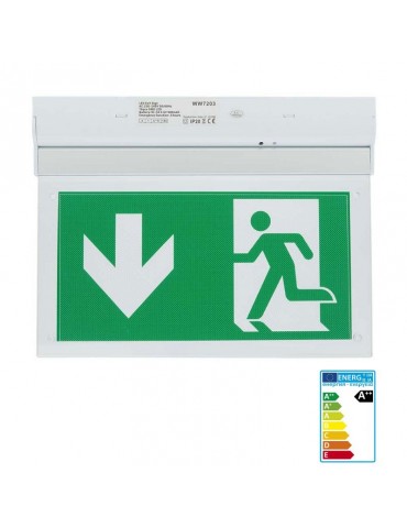 LUMINARIA LED TECHO SEÑALIZACIÓN EMERGENCIA Y EVACUACIÓN SUPERFICIE