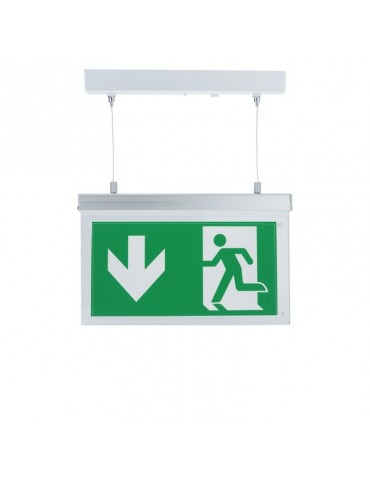 LUMINARIA LED SUSPENDIDO TECHO SEÑALIZACIÓN EMERGENCIA