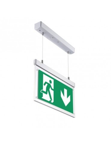 LUMINARIA LED SUSPENDIDO TECHO SEÑALIZACIÓN EMERGENCIA