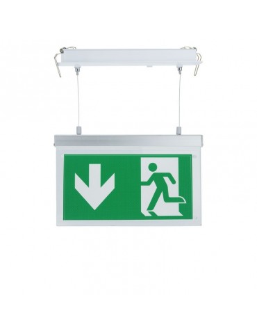 UMINARIA LED TECHO EMPOTRAR SUSPENDIDA SEÑALIZACIÓN EMERGENCIA Y EVACUACIÓN