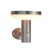 Aplique Solar LED CIRCULAR INOX Sensor movimiento PIR