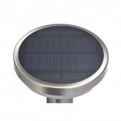 Aplique Solar LED CIRCULAR INOX Sensor movimiento PIR