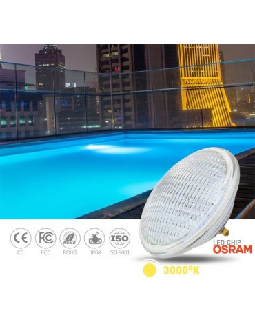 Bombilla LED PAR56 12v 12W IP68 PISCINA 3000K
