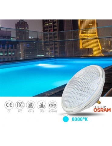 Bombilla LED PAR56 12v 12W IP68 PISCINA 6000ºK