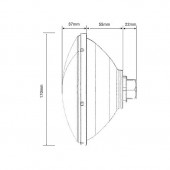 Bombilla LED PAR56 12v 12W IP68 PISCINA 6000ºK dimensiones