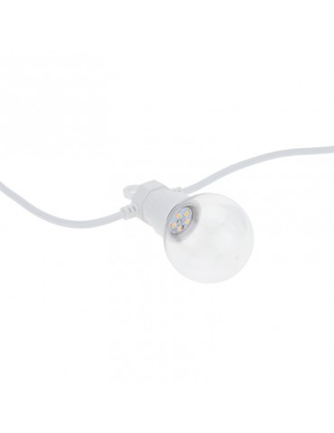 Guirnalda led exterior 13m 20 Bombillas 6W IP65 Blanca