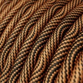 Lámpara colgante de diseño italiano Carla3 E14 cable textil cobre