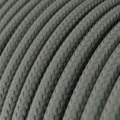 Lámpara colgante de diseño italiano Carla3 E14 cable textil gris