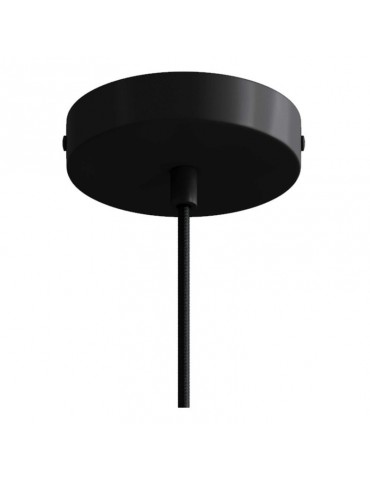 Lámpara colgante de diseño italiano rosetón negro