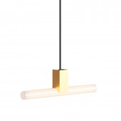 Lámpara colgante Lineal LED de diseño italiano Sinthia oro