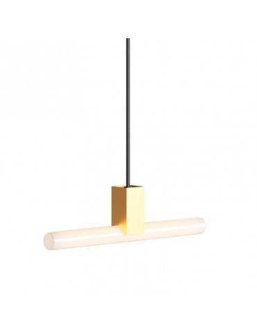 Lámpara colgante Lineal LED de diseño italiano Sinthia oro